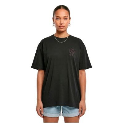 тениска,мъжки,тениски,дамски,тениски,urban,classics,flower,short,sleeve,t,shirt,black,(black)