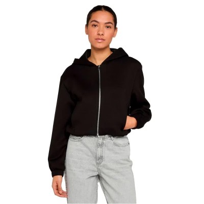 блуза,дамски,блузи,urban,classics,tb8168,full,zip,sweatshirt,black,(black)