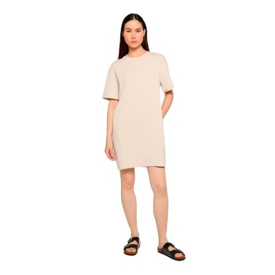 рокля,дамски,поли,и,рокли,urban,classics,tb8290,short,sleeve,dress,beige,(cloud)