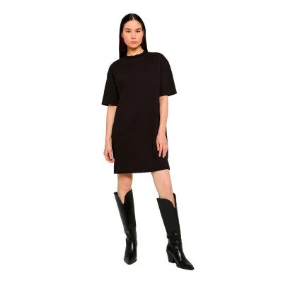 рокля,дамски,поли,и,рокли,urban,classics,tb8299,short,sleeve,short,dress,black,(black)