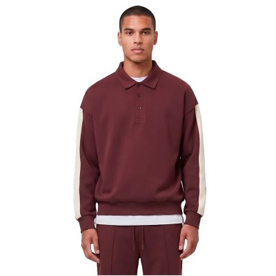 блуза,с,яка,мъжки,тениски,дамски,тениски,urban,classics,tb8595,long,sleeve,t,shirt,red,(polo,cherry)