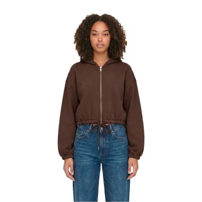 блуза,дамски,блузи,urban,classics,tb8635,full,zip,sweatshirt,brown,(chocolate,brown)