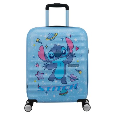 куфари,american,tourister,wavebreaker,disney,36l,trolley,bag,blue,(stitch,universe)