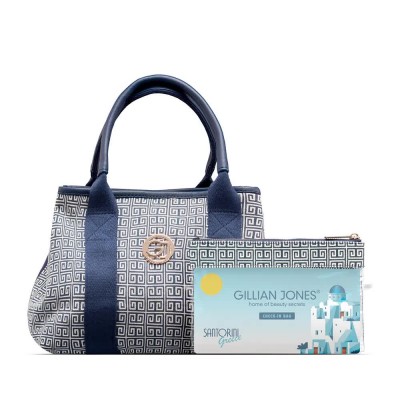 специфични,козметични,продукти,gillian,jones,mary,bag,santorini,print,mary,beauty,accessories,set,grey,(blue,white)