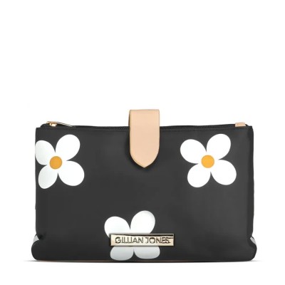 специфични,козметични,продукти,gillian,jones,the,weekender,daisy,print,beauty,accessories,set,black,(white,black)