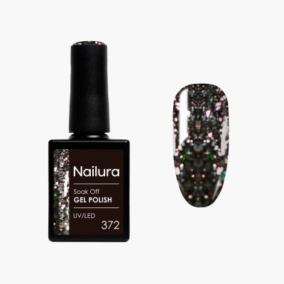 специфични,козметични,продукти,nailura,372,10,ml,nail,polish,black,(black,silver)