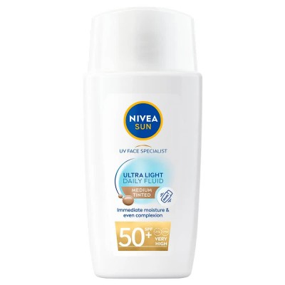 козметика,за,защита,от,слънце,nivea,daily,fluid,medium,tinted,40,ml,sunscreen,clear,(medium,tinted,brown)