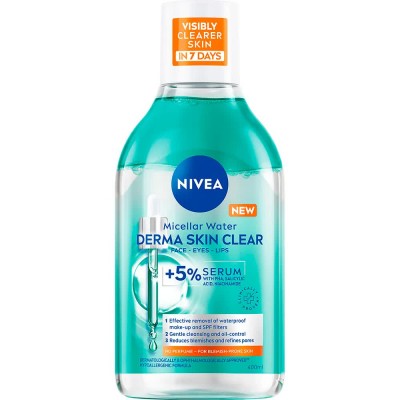 козметика,за,защита,от,слънце,nivea,derma,skin,clear,daily,uv,fluid,spf50+,40,ml,sunscreen,clear,(white,blue)