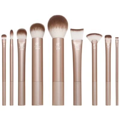 специфични,козметични,продукти,real,techniques,au,naturel,complete,brush,kit,makeup,brush,&,sponge,set,golden,(multicolor)