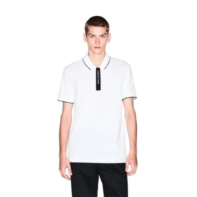 дамски,блузи,с,яка,мъжки,блузи,с,яка,armani,exchange,xm001285,af12481,short,sleeve,polo,white,(off,white)