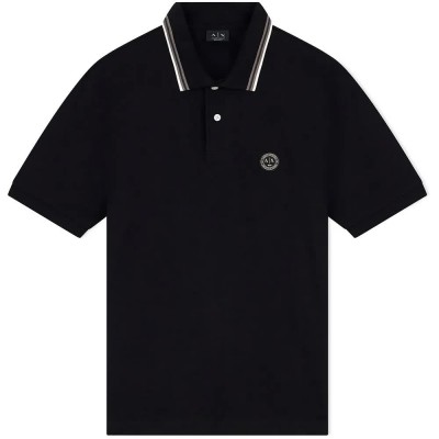 дамски,блузи,с,яка,мъжки,блузи,с,яка,armani,exchange,xm002939,af13026,short,sleeve,polo,black,(black)