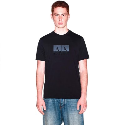 тениска,мъжки,тениски,дамски,тениски,armani,exchange,xm003037,af10356,short,sleeve,t,shirt,black,(black)