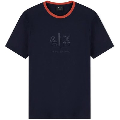 тениска,мъжки,тениски,дамски,тениски,armani,exchange,xm003043,af10358,short,sleeve,t,shirt,black,(deep,navy)