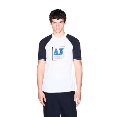 тениска,мъжки,тениски,дамски,тениски,armani,exchange,xm003558,af10356,short,sleeve,t,shirt,white,(off,white,deep,navy)