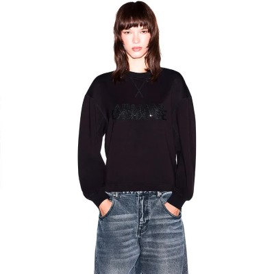 блуза,дамски,блузи,armani,exchange,xw002397,af13397,sweatshirt,black,(black)
