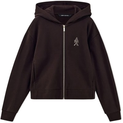 блуза,дамски,блузи,armani,exchange,xw002760,af25528,full,zip,sweatshirt,black,(antagonist)