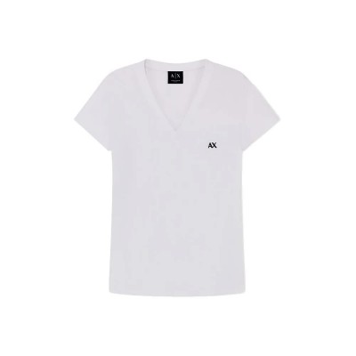 тениска,мъжки,тениски,дамски,тениски,armani,exchange,xw002971,af16294,short,sleeve,v,neck,t,shirt,white,(optic,white)