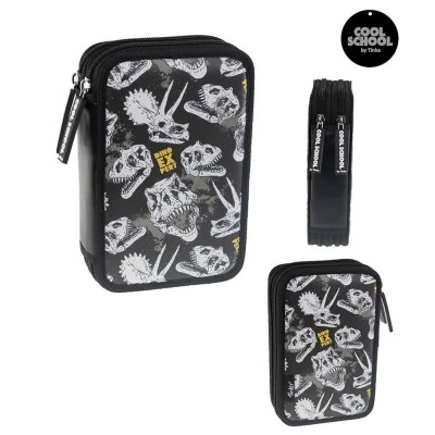 канцеларски,принадлежности,tinka,dino,skull,pencil,case,black,(black,green)