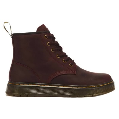 обувки,дамски,боти,мъжки,боти,dr,martens,brookline,chukka,boots,brown,red,(cherry,red)