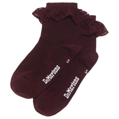 чорапи,мъжки,чорапи,дамски,чорапи,dr,martens,frill,socks,purple,(burgundy)