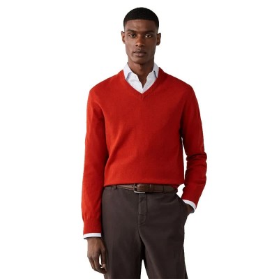 блуза,мъжки,пуловери,дамски,пуловери,hackett,hm7000245,v,neck,sweater,red,(spice,orange)