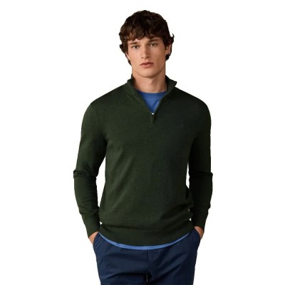 блуза,мъжки,пуловери,дамски,пуловери,hackett,hm7000315,half,zip,sweater,green,(hunter,green)