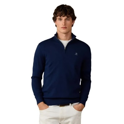 блуза,мъжки,пуловери,дамски,пуловери,hackett,hm7000315,half,zip,sweater,blue,(navy)