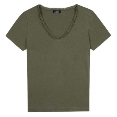 тениска,мъжки,тениски,дамски,тениски,tbs,adamaver,short,sleeve,v,neck,t,shirt,green,(kaki,green)