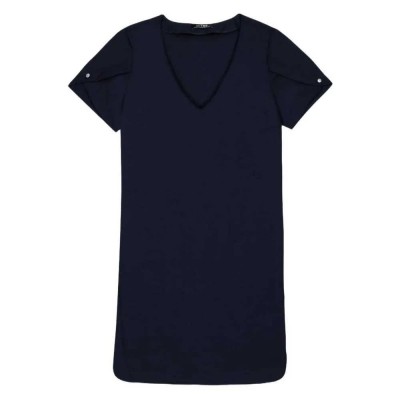 рокля,дамски,поли,и,рокли,tbs,lannarob,long,sleeve,short,dress,blue,(navy,blue)