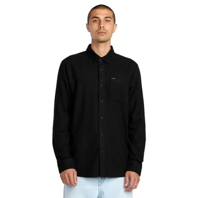 риза,с,дълъг,ръкав,дамски,ризи,мъжки,ризи,volcom,caden,solid,long,sleeve,shirt,black,(antique,black)