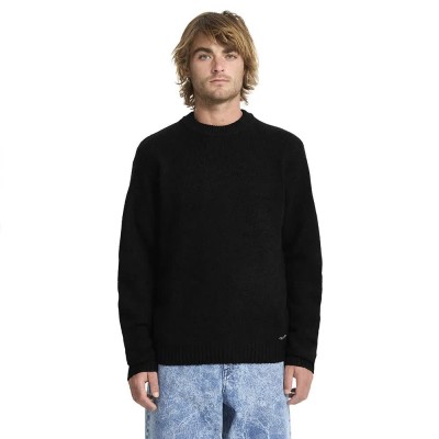 блуза,мъжки,пуловери,дамски,пуловери,volcom,edmonder,ii,sweater,black,(black)