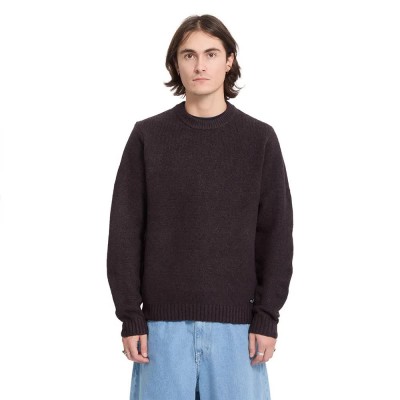 блуза,мъжки,пуловери,дамски,пуловери,volcom,edmonder,ii,sweater,brown,(raisin)