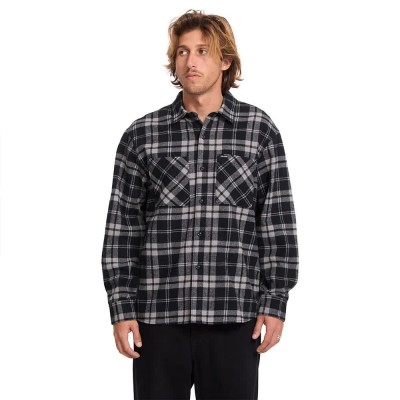 риза,с,дълъг,ръкав,дамски,ризи,мъжки,ризи,volcom,hunkstone,long,sleeve,shirt,grey,(moonbeam)