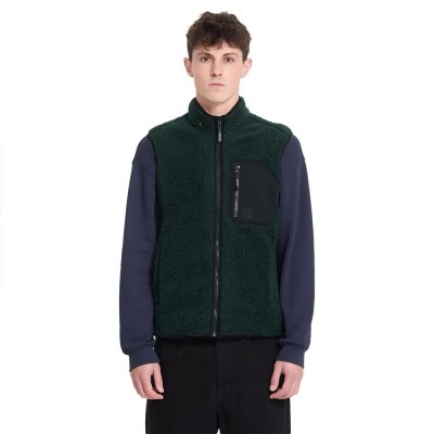 елек,мъжки,жилетки,volcom,muzzer,fuzzar,vest,green,(scarab)