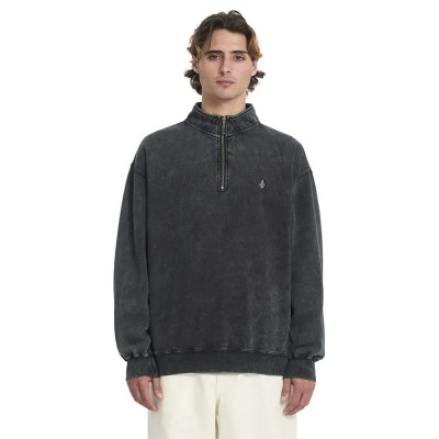 блуза,мъжки,пуловери,volcom,single,stone,half,zip,sweatshirt,black,(light,acid,black)