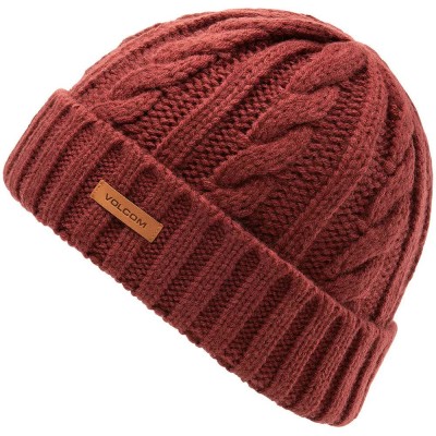 шапка,всички,шапки,volcom,stone,knit,beanie,red,(pinot)