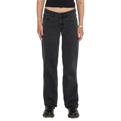дънки,мъжки,панталони,дамски,панталони,volcom,stoned,low,waist,jeans,black,(washed,slate)