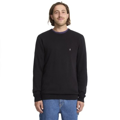 блуза,мъжки,пуловери,дамски,пуловери,volcom,uperstand,sweater,black,(black)