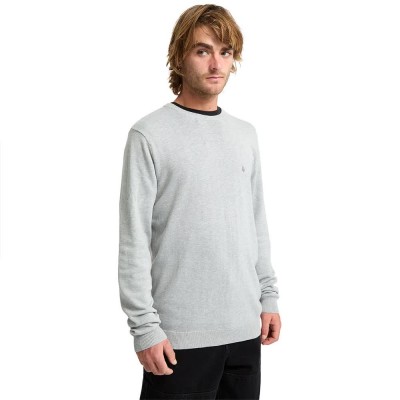 блуза,мъжки,пуловери,дамски,пуловери,volcom,uperstand,sweater,grey,(light,grey,heather)