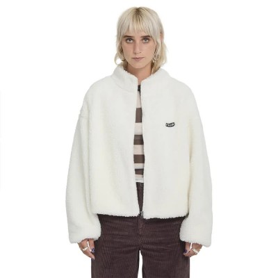 блуза,дамски,блузи,volcom,wylding,out,sherpa,full,zip,sweatshirt,white,(off,white)