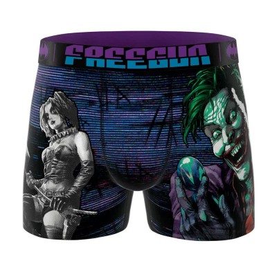 боксерки,мъжко,бельо,freegun,dc,crazy,joker,boxers,blue,(purple,blue)