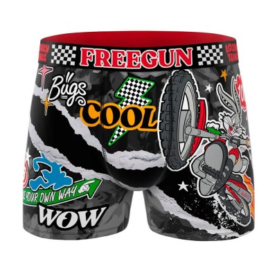 боксерки,мъжко,бельо,freegun,looney,tunes,bugs,bunny,boxers,multicolor,(red,black)