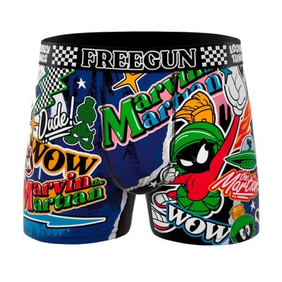 боксерки,мъжко,бельо,freegun,looney,tunes,marvin,martian,boxers,multicolor,(blue,black)