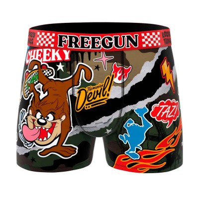 боксерки,мъжко,бельо,freegun,looney,tunes,taz,mania,boxers,black,(black,red)