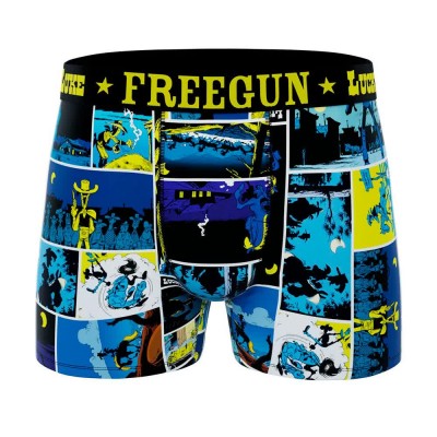 боксерки,мъжко,бельо,freegun,lucky,luke,blue,jolly,jumper,boxers,blue,(yellow,black)