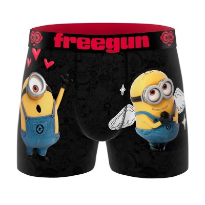 боксерки,мъжко,бельо,freegun,minions,love,boxers,black,(black,red)