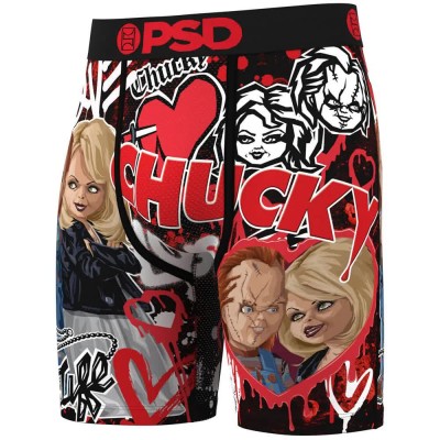 боксерки,мъжко,бельо,psd,chucky,&,tiff,boxers,black,(white,red)