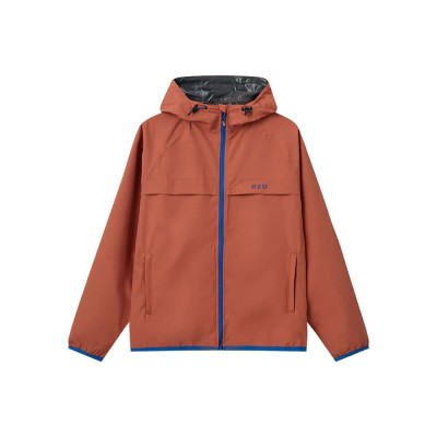 яке,мъжки,якета,дамски,якета,и,палта,h2o,romo,festival,packable,rain,jacket,orange,(autumn,leaf,blue)