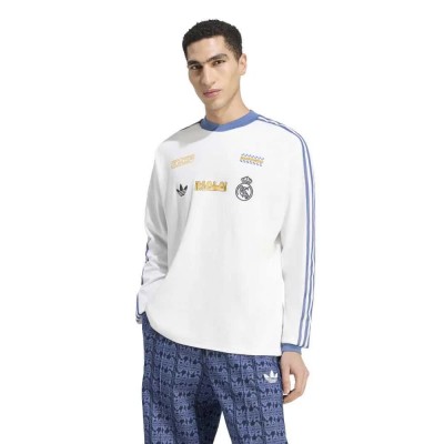тениска,мъжки,тениски,дамски,тениски,adidas,real,madrid,lifestyle,jersey,long,sleeve,t,shirt,white,(white)