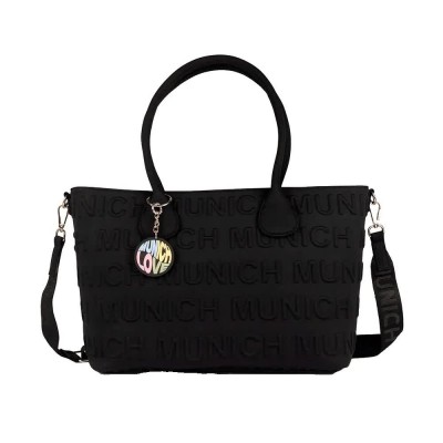 пазарска,чанта,всички,чанти,munich,bloom,shopper,bag,black,(black)